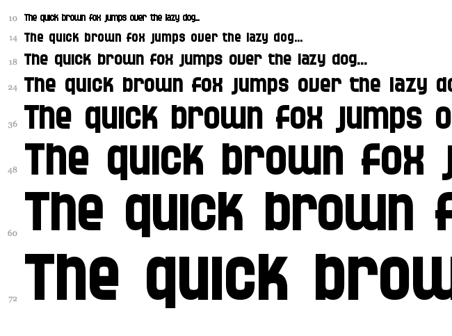 SF Speedwaystar font waterfall